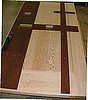 Flat sawn Fir door with ironwork