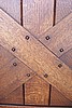 Close up of Quarter sawn Red Oak door