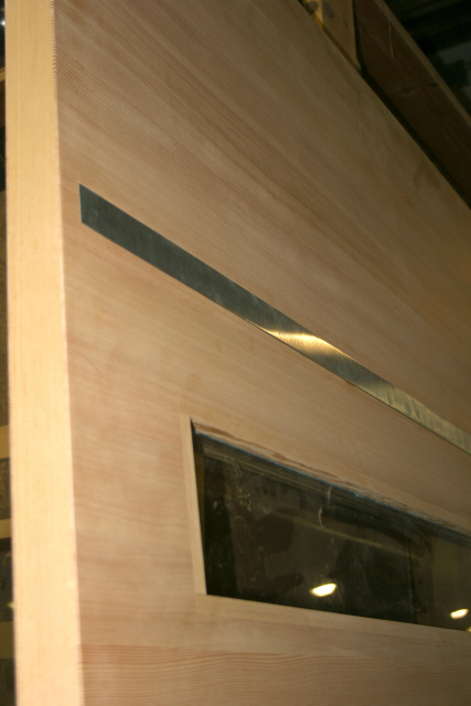 Photo 49 Vertical Grain Fir with Brushed Aluminum