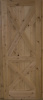 Photo 71 Knotty Alder Plank 2-Panel with Cross Buc
